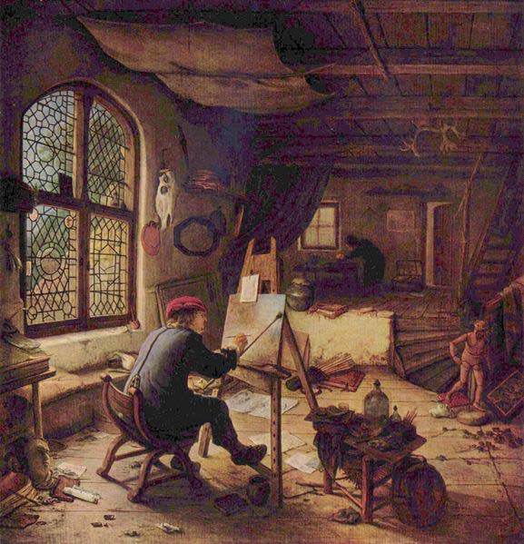 The painter in his workshop